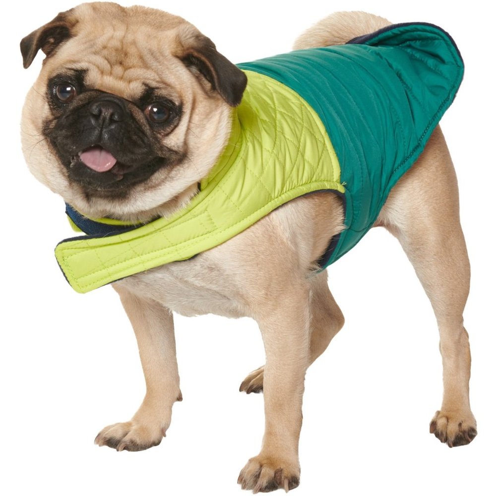 NEW Coleman Diamond Quilt Puffer Dog Jacket - Reversible blue/red 068sn - Picture 5 of 6